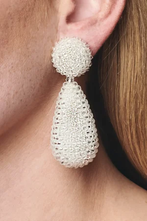 Cheap Sachin & Babi Alena Earrings - Faceted Beads Ivory