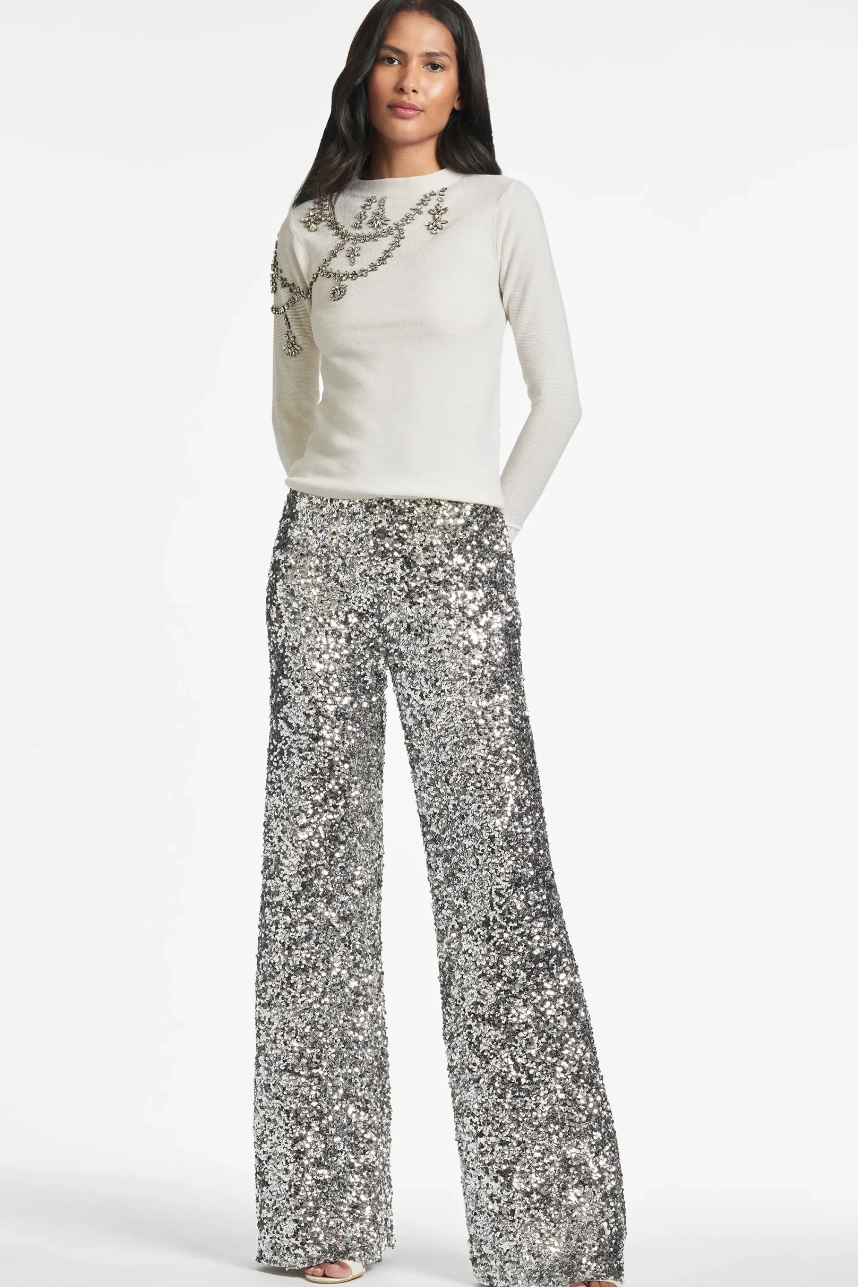 Outlet Sachin & Babi Alli Pant - Silver Sequins Silversequins