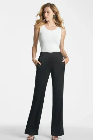 Discount Sachin & Babi Alli Satin Pant - Black