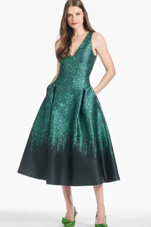 Discount Sachin & Babi Anissa Dress - Emerald Wisteria Emeraldwisteria