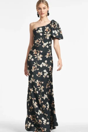 Outlet Sachin & Babi Aubrey Gown - Black Venetia Petal Blackvenetiapetal