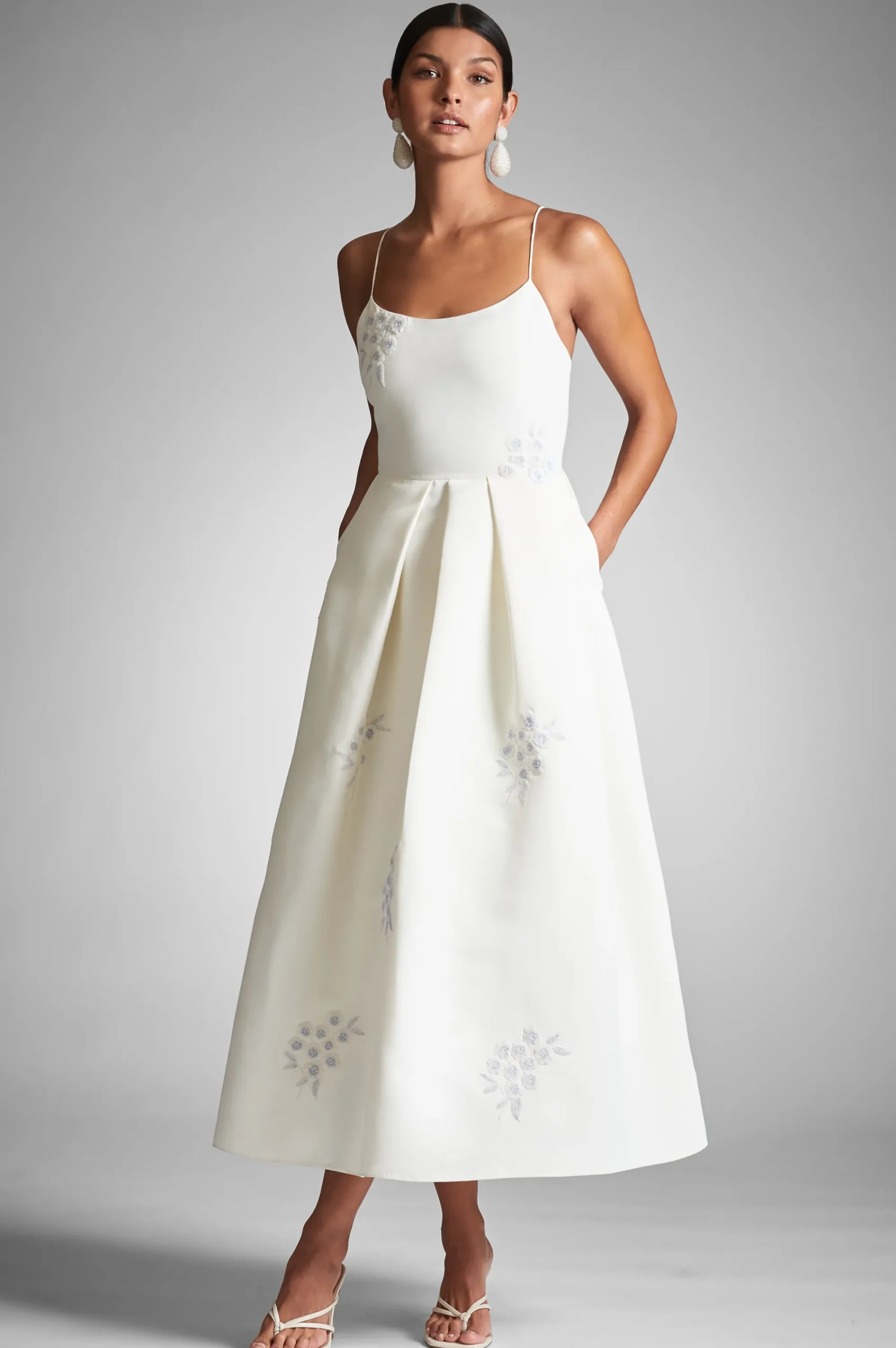 Fashion Sachin & Babi Audra Dress - Ivory/Embroidered Floral Ivory/embroideredfloral