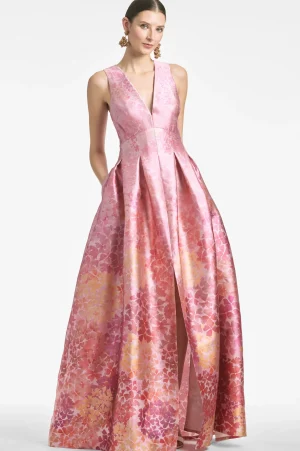 Shop Sachin & Babi Brooke Gown - Light Sunset Hydrangea Lightsunsethydrangea