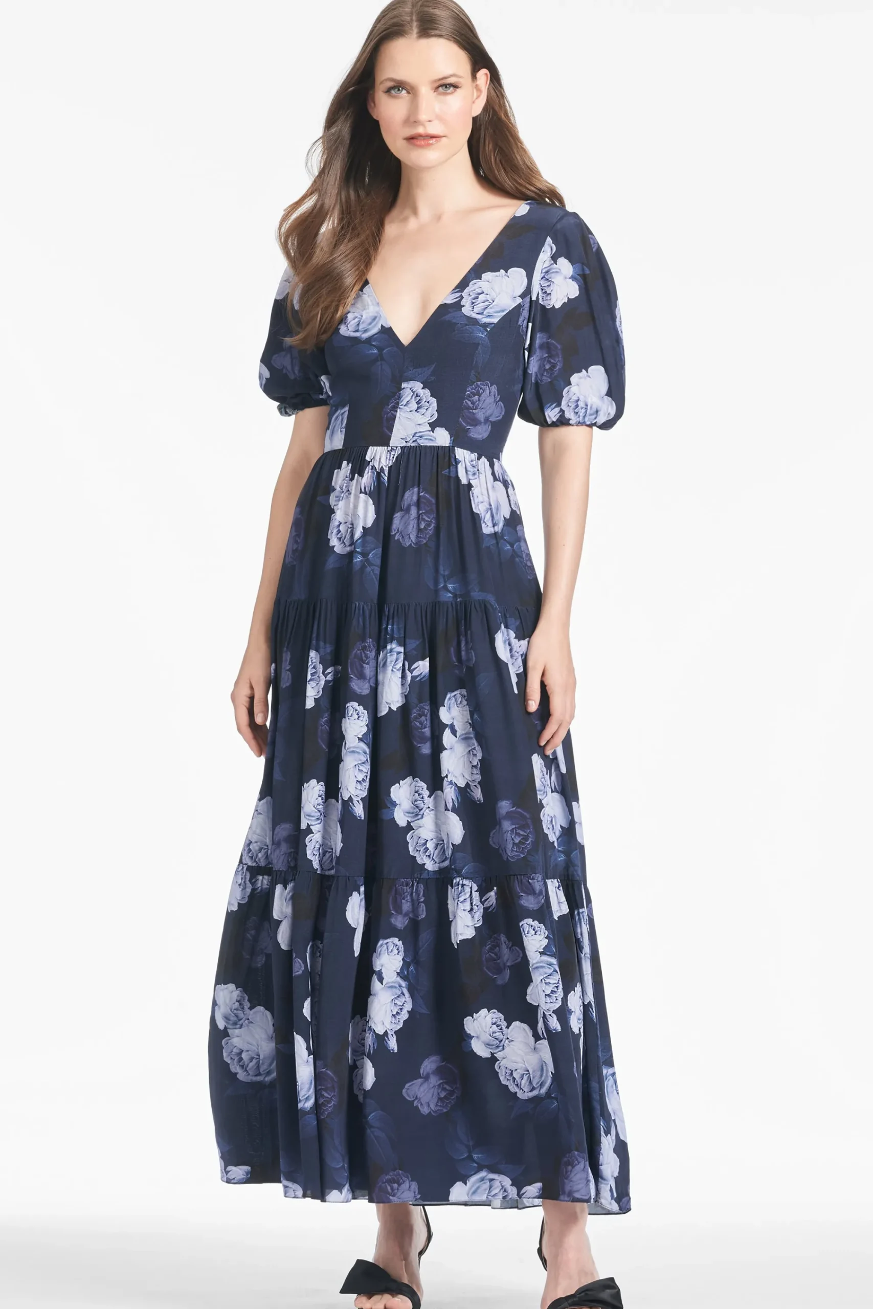 Sale Sachin & Babi Carina Dress - Midnight Glacial Rose Midnightglacialrose