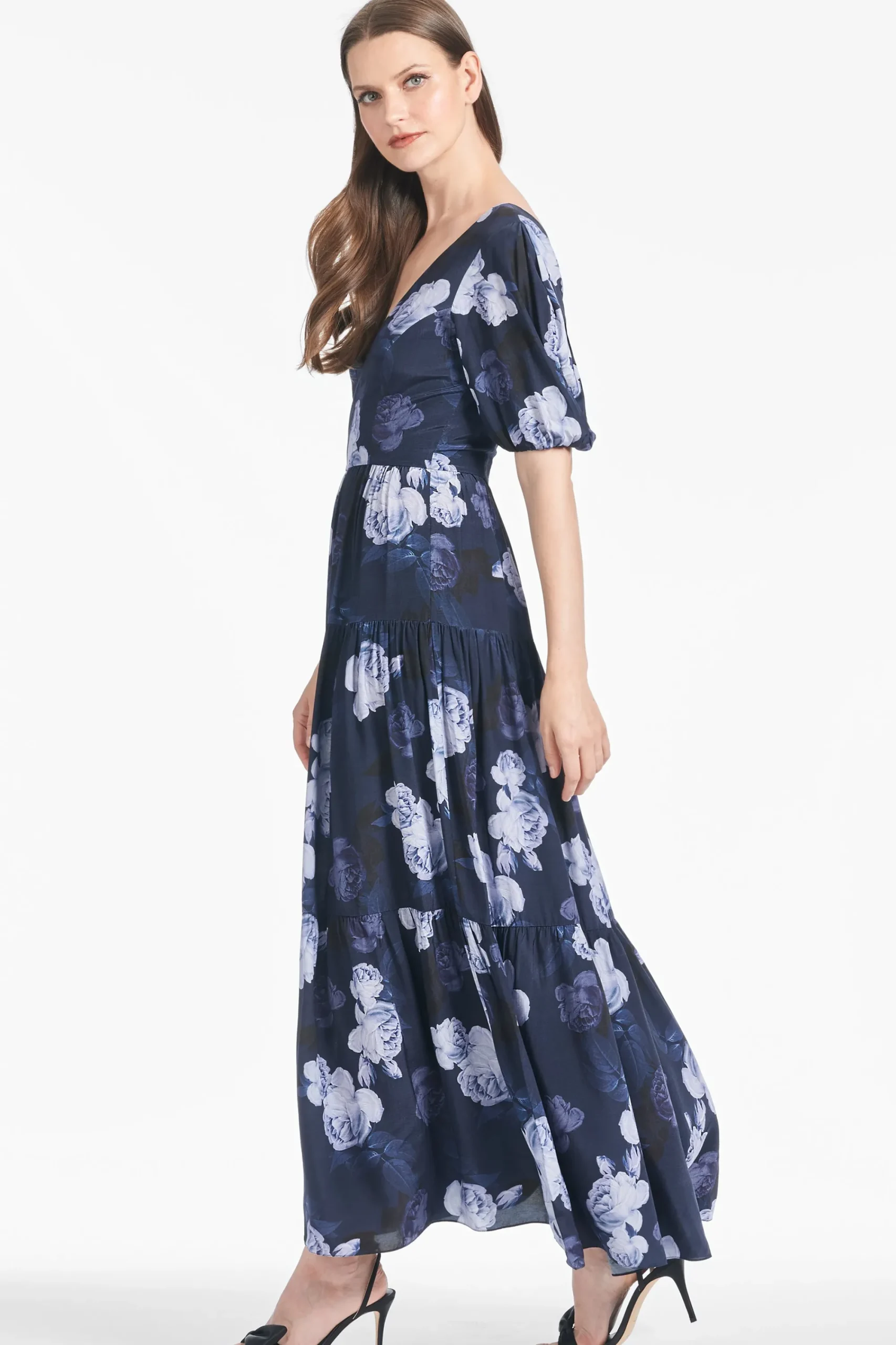 Sale Sachin & Babi Carina Dress - Midnight Glacial Rose Midnightglacialrose