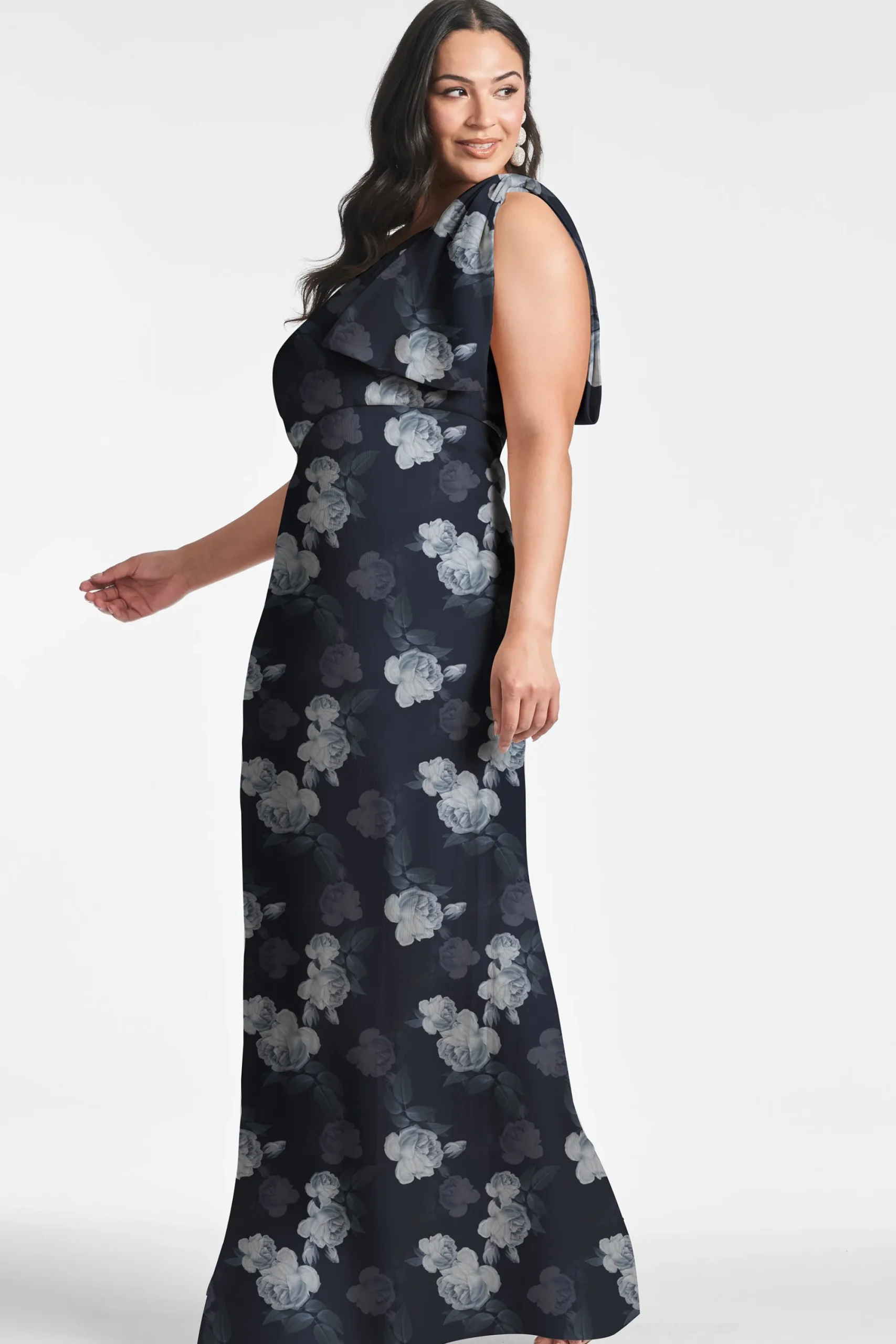 Fashion Sachin & Babi Chelsea Gown - Midnight Glacial Rose Midnightglacialrose