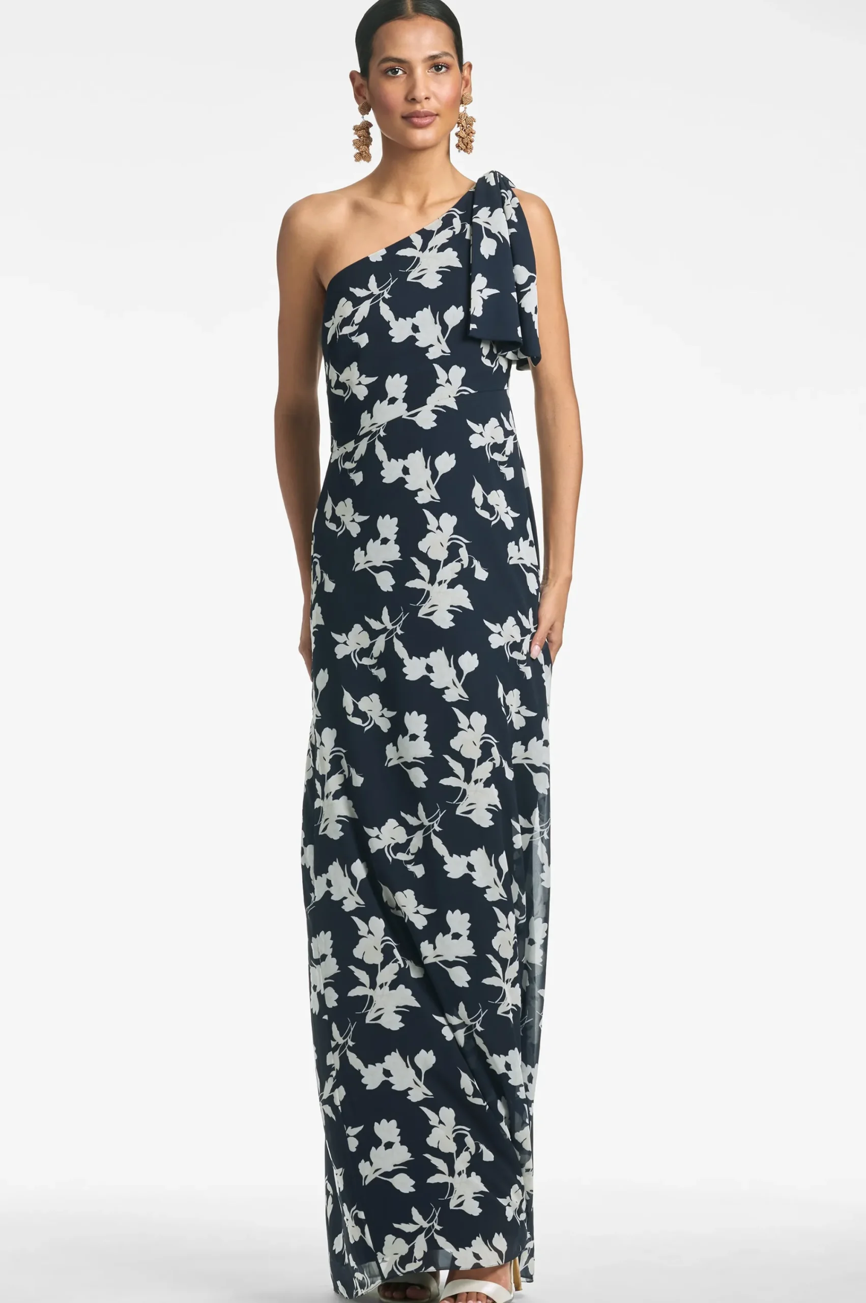 Flash Sale Sachin & Babi Chelsea Gown - Navy Venetia Petal Navyvenetiapetal
