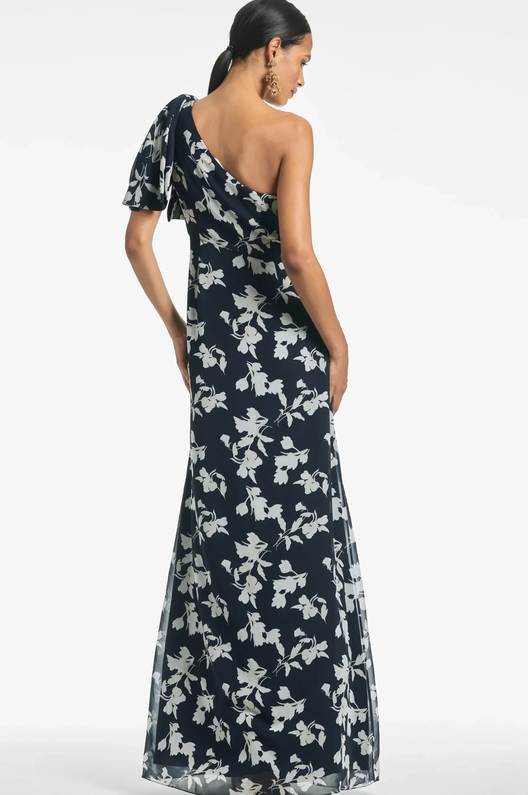 Flash Sale Sachin & Babi Chelsea Gown - Navy Venetia Petal Navyvenetiapetal