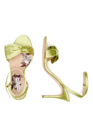 Online Sachin & Babi Chelsea Obi-Bow Open Toe - Lime Green Limegreen