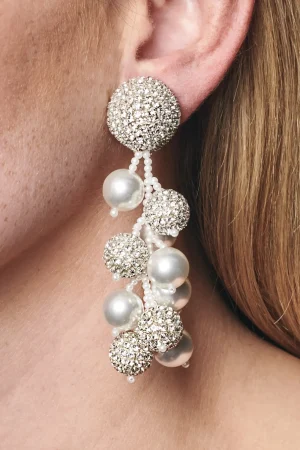 Hot Sachin & Babi Coconut Earrings - Crystals / Pearls