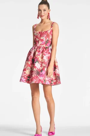 Fashion Sachin & Babi Cora Dress - Deep Pink Dahlia Deeppinkdahlia