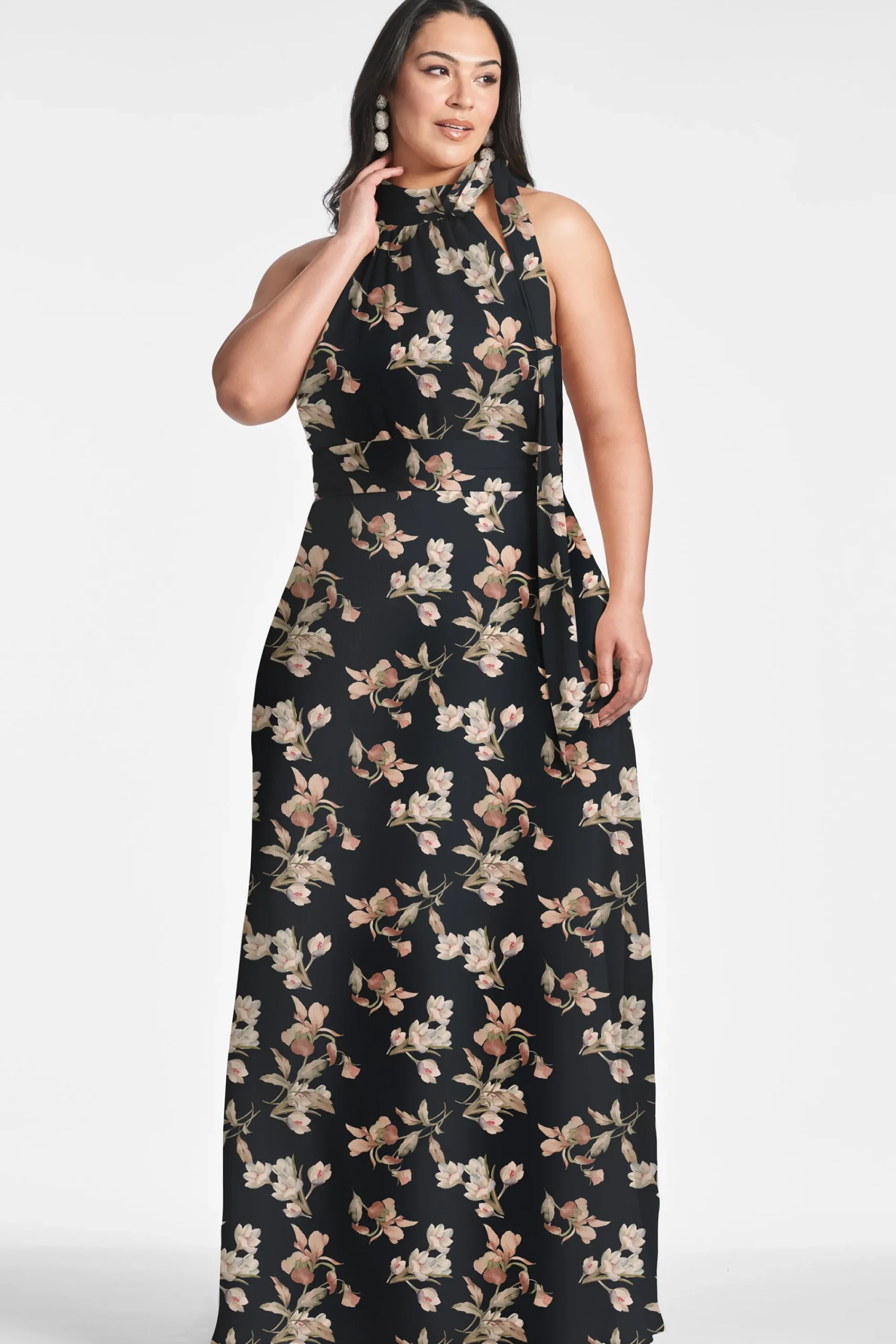 Flash Sale Sachin & Babi Kayla Gown - Black Venetia Petal Blackvenetiapetal