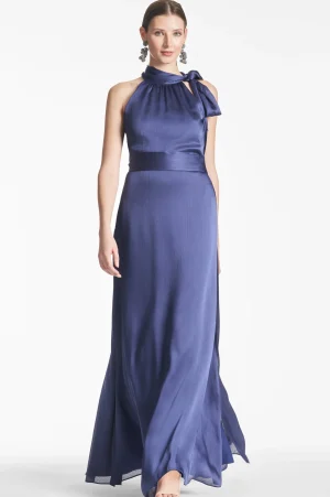 Shop Sachin & Babi Kayla Gown - Deep Cobalt Deepcobalt
