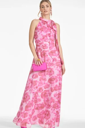 Store Sachin & Babi Kayla Gown - Pink Fantasia Bloom Pinkfantasiabloom