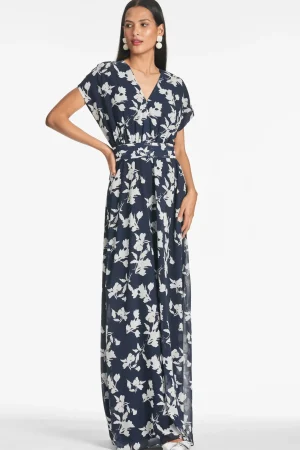 Best Sale Sachin & Babi Leah Gown - Navy Venetia Petal Navyvenetiapetal