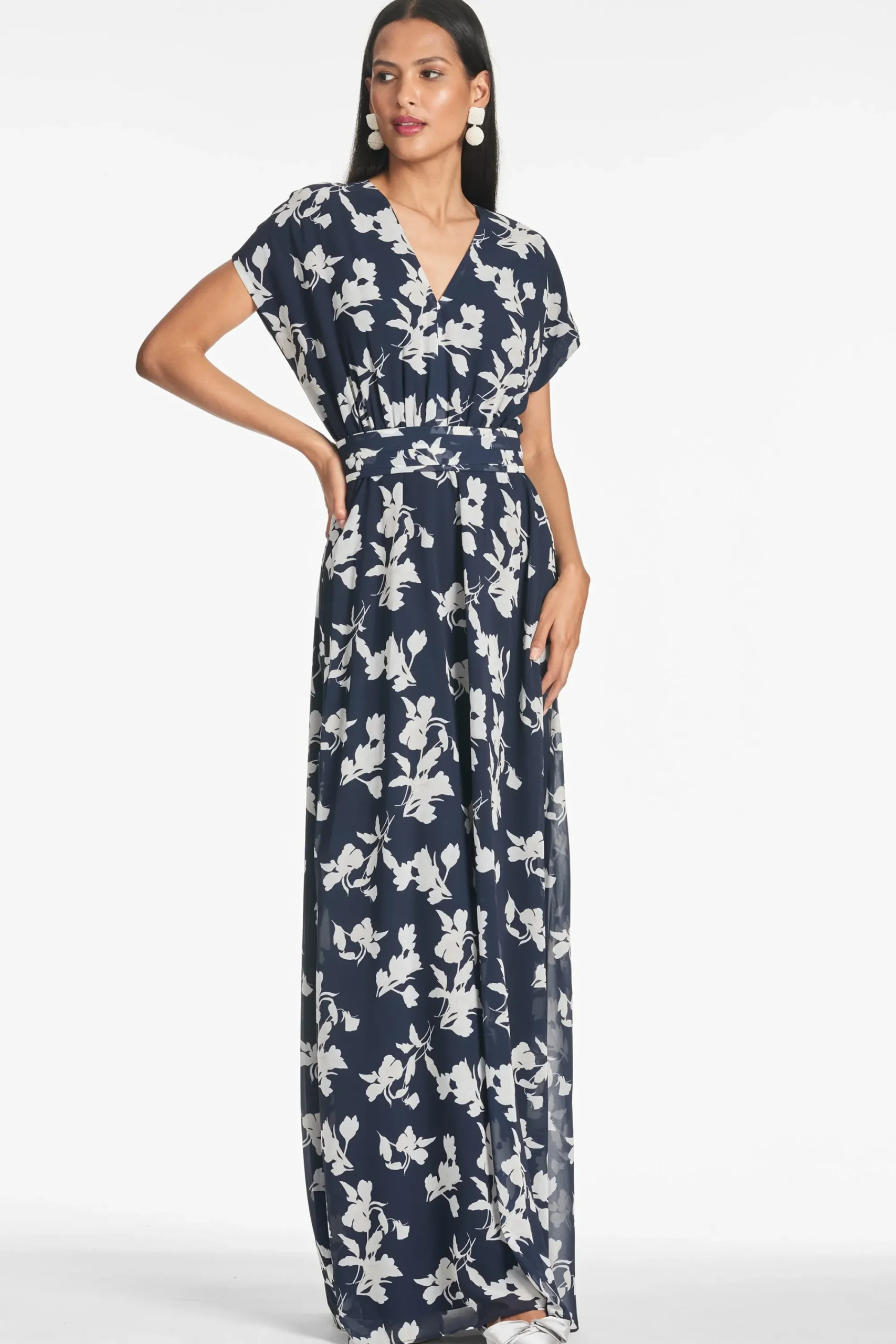Best Sale Sachin & Babi Leah Gown - Navy Venetia Petal Navyvenetiapetal