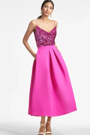 Shop Sachin & Babi Leighton Skirt - Cerise