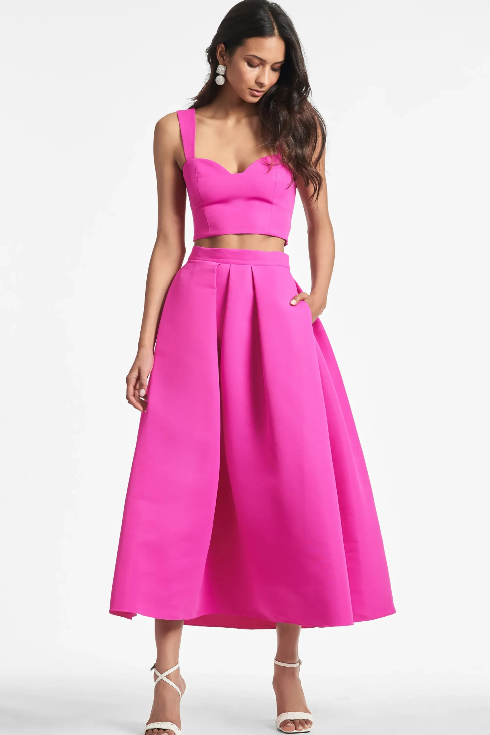 Shop Sachin & Babi Leighton Skirt - Cerise