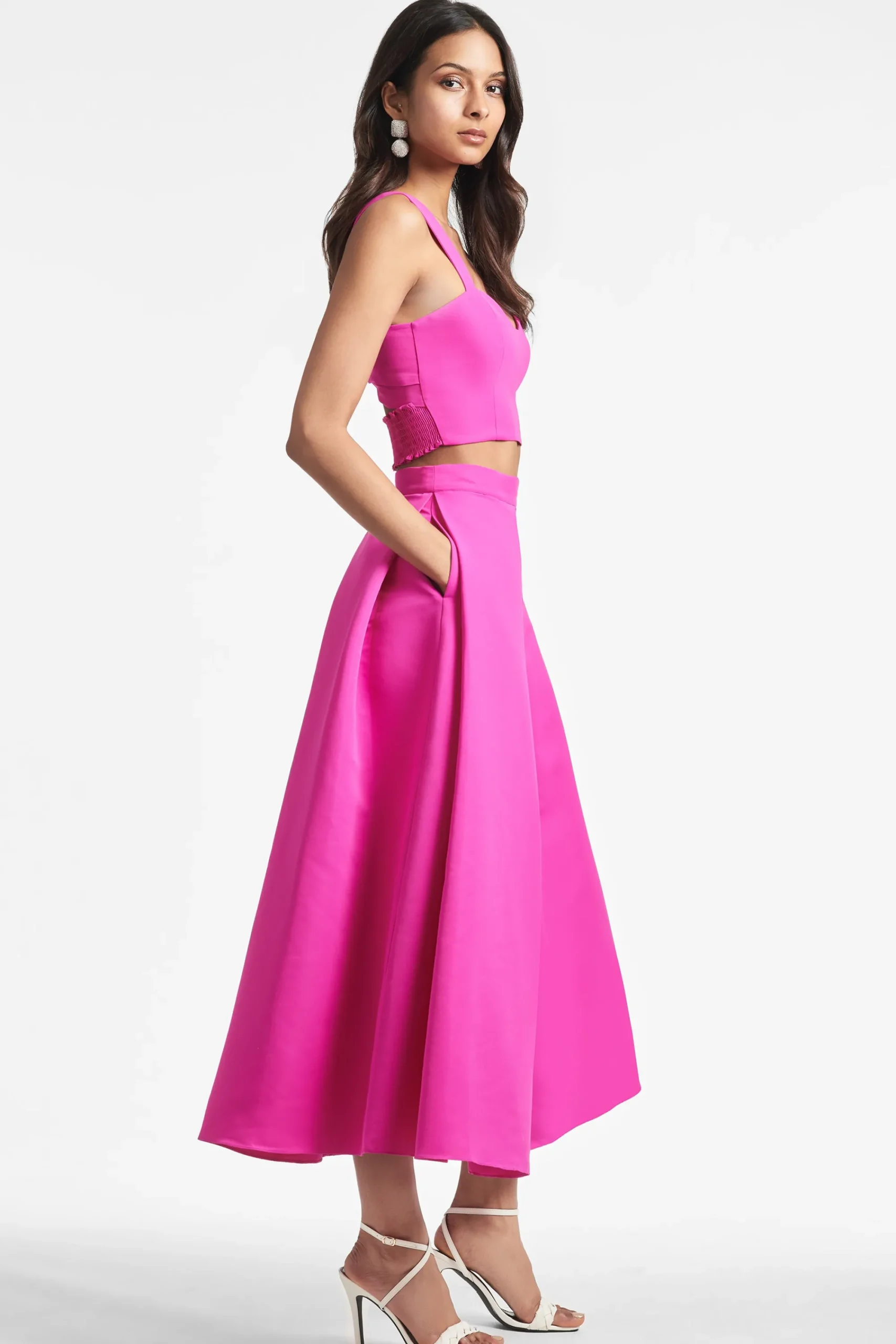 Shop Sachin & Babi Leighton Skirt - Cerise