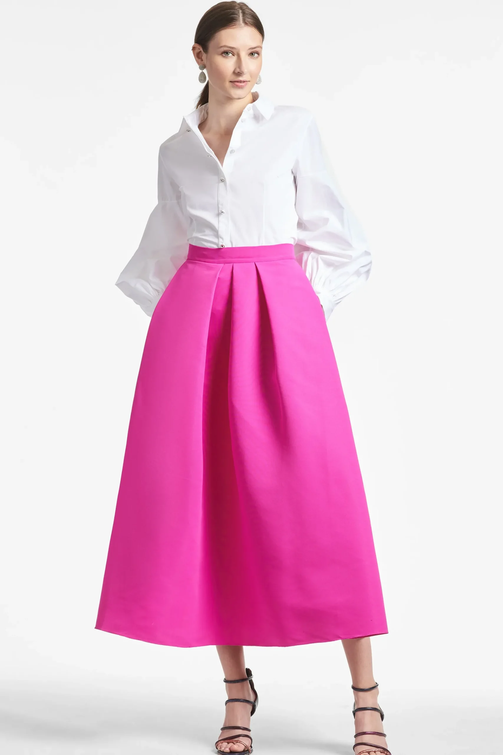Shop Sachin & Babi Leighton Skirt - Cerise