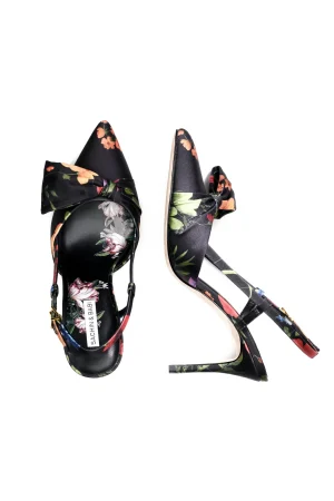 Hot Sachin & Babi Lenox Obi-Bow Slingback - Noir Wildflower Noirwildflower