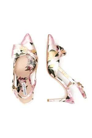 Fashion Sachin & Babi Lenox Obi-Bow Slingback - Pink Lemonade Bouquet Pinklemonadebouquet