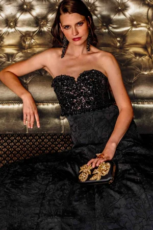 Sale Sachin & Babi Lillian Gown - Black