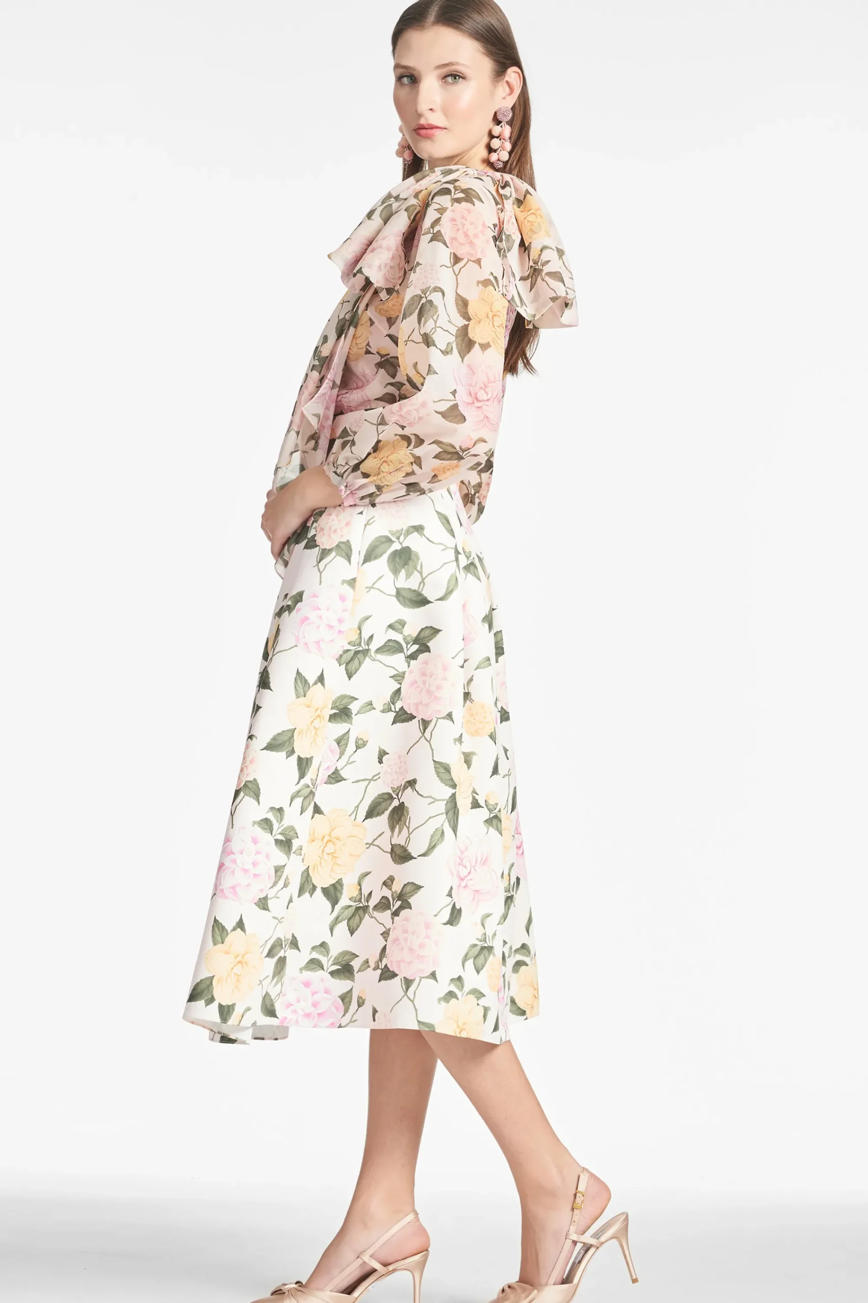Cheap Sachin & Babi Lydia Skirt - Pink Lemonade Bouquet Pinklemonadebouquet