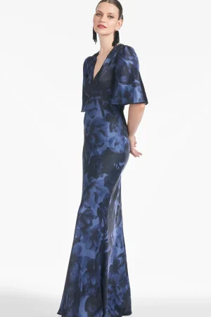 Shop Sachin & Babi Mae Gown - Deep Ocean Bouquet Deepoceanbouquet