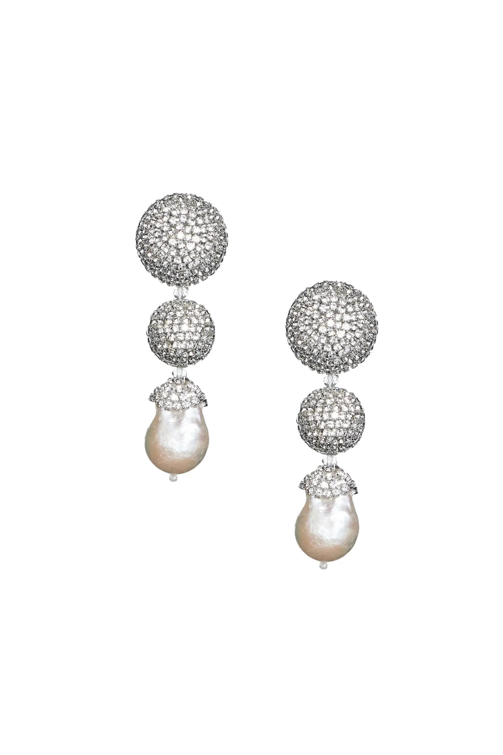 Outlet Sachin & Babi Maribel Earrings - Crystals / Baroque Pearl
