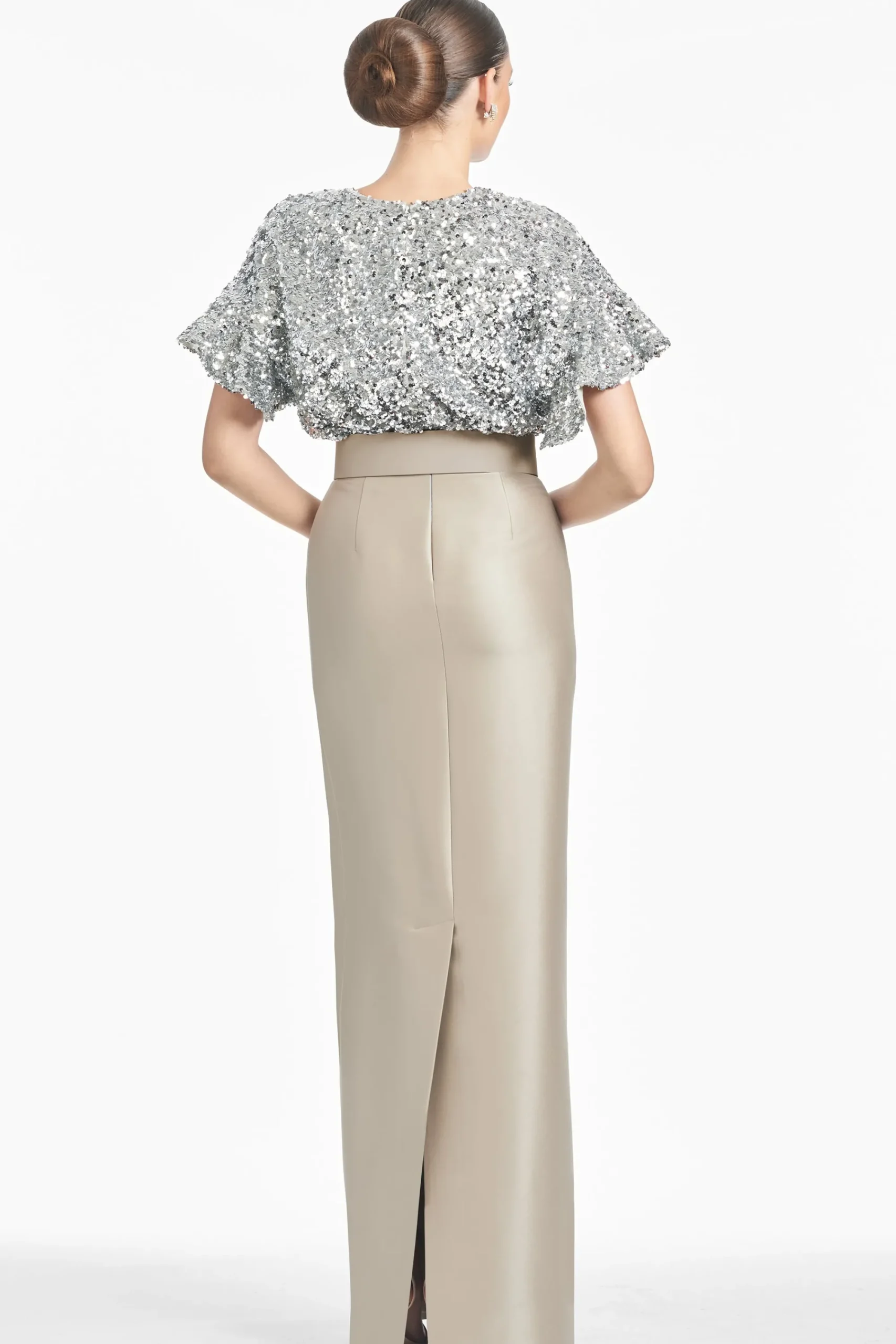 Best Sachin & Babi Marlene Gown - Silver/Pewter Silverpewter