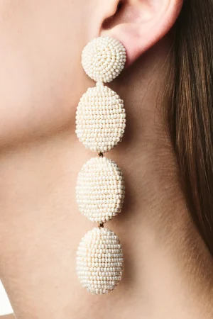 Cheap Sachin & Babi Natalie Earrings - Smooth Beads Ivory