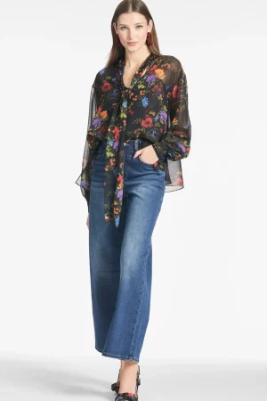 Store Sachin & Babi Nora Top - Noir Wildflower Noirwildflower