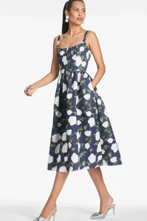 Flash Sale Sachin & Babi Olena Dress - Navy/Ivory Moonlit Garden Navy/ivorymoonlitgarden