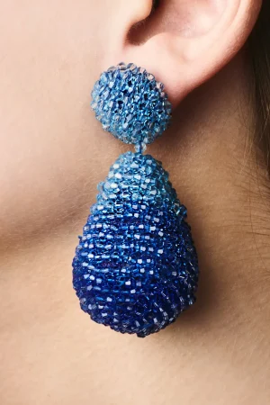 Best Sale Sachin & Babi Ombre Elise Earrings - Faceted Beads Sapphire