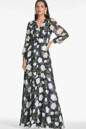 Fashion Sachin & Babi Penny Gown - Navy/Ivory Moonlit Garden Navy/ivorymoonlitgarden