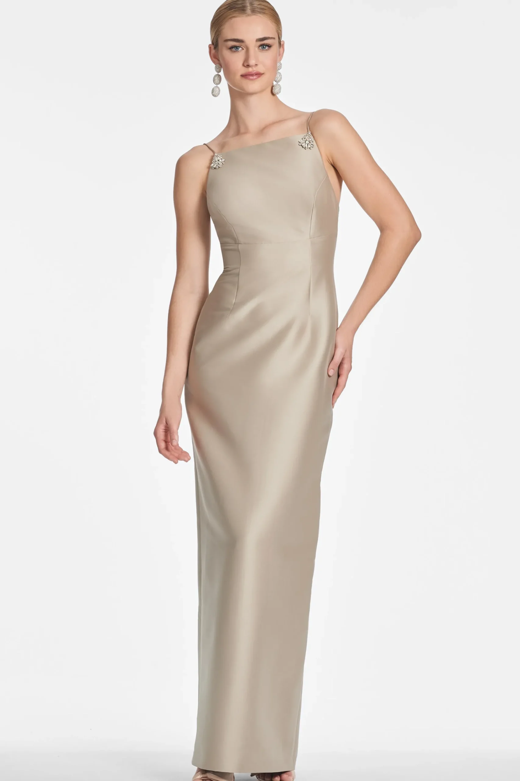 Online Sachin & Babi Pryce Gown - Pewter
