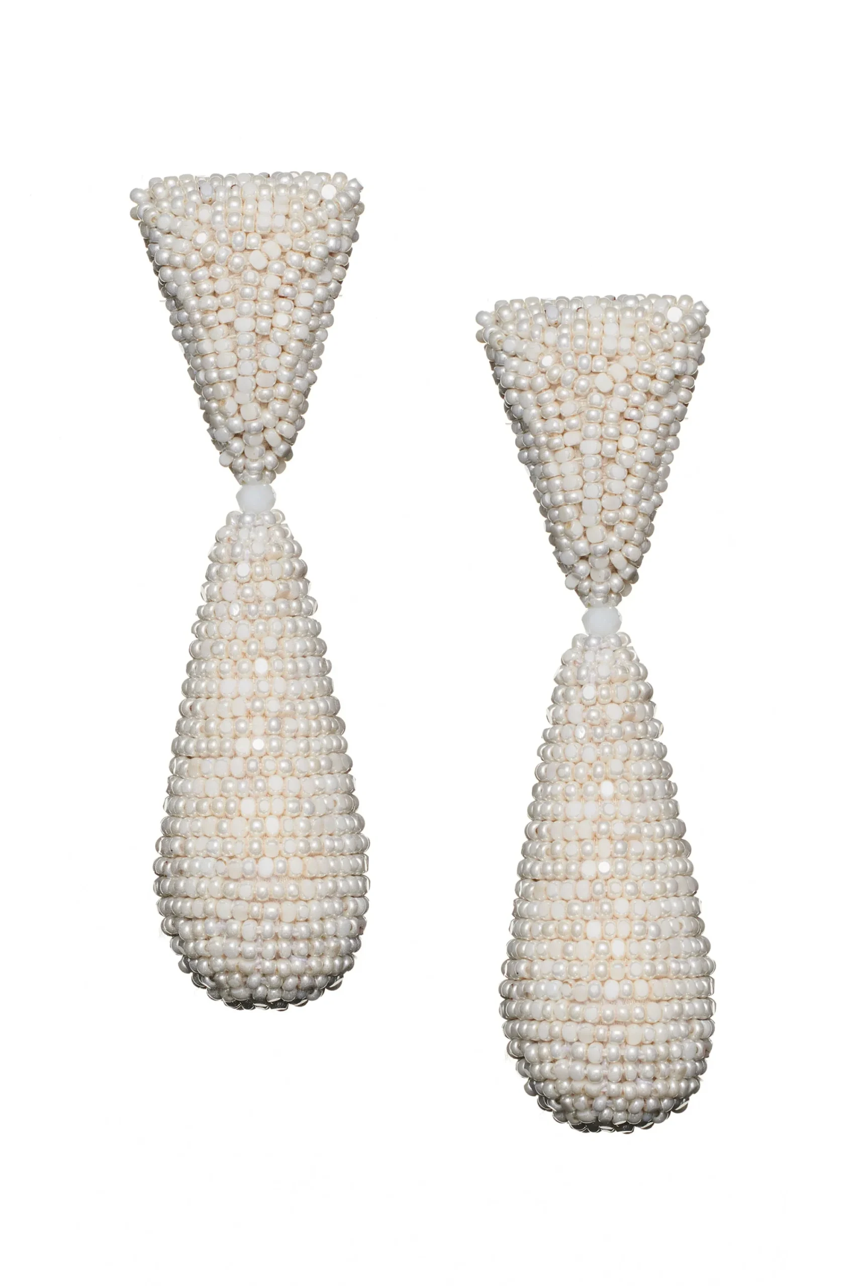 Online Sachin & Babi Rhea Earrings - Smooth Beads Ivory