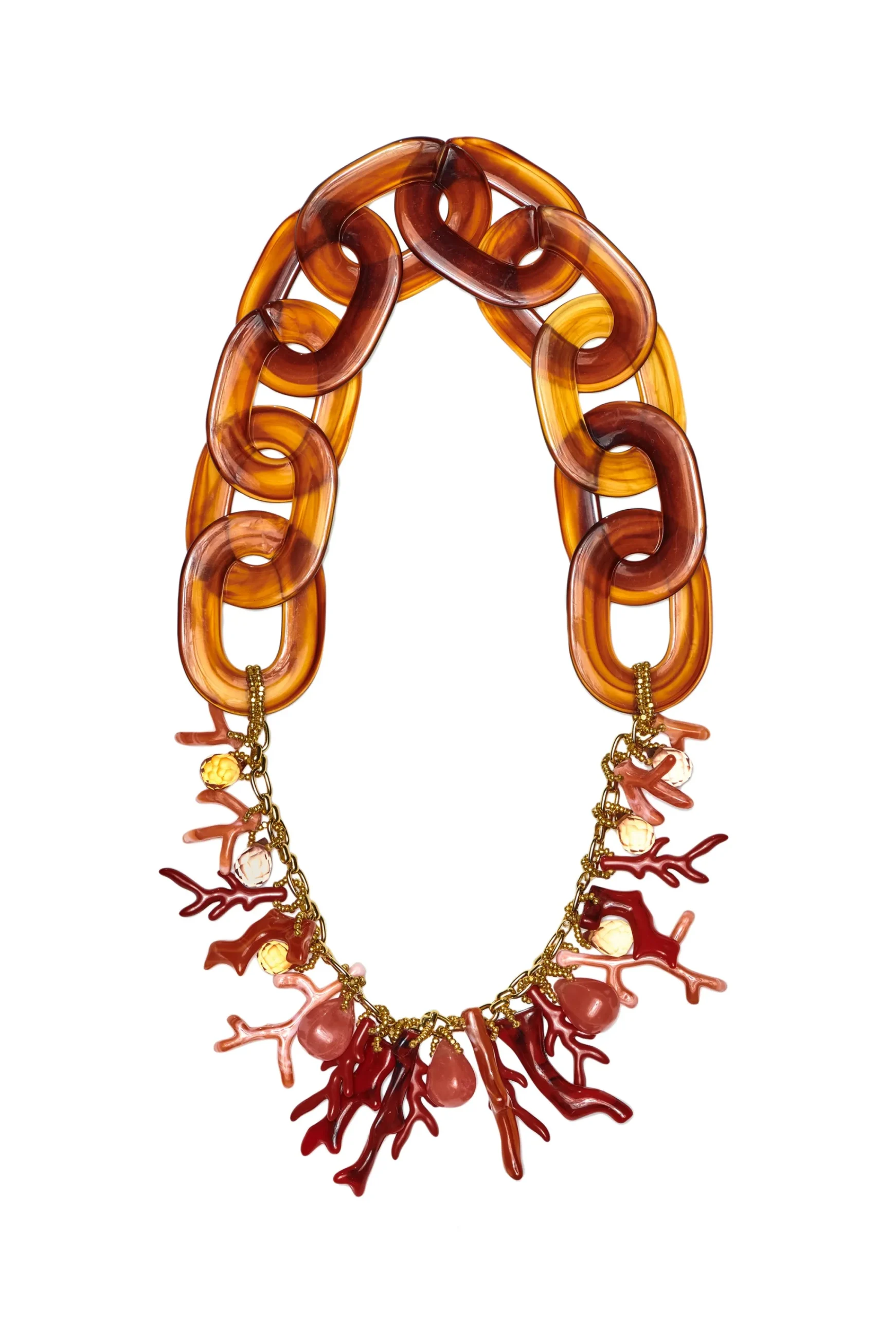 Store Sachin & Babi Sandy Necklace - Coral/amber