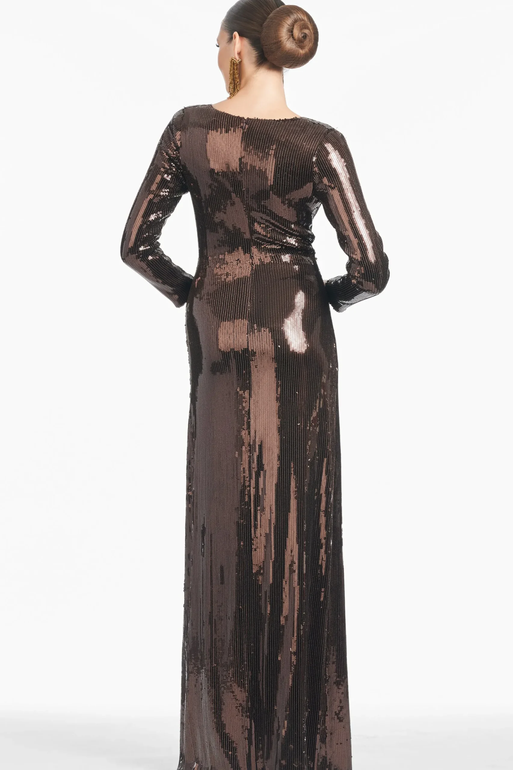 Best Sachin & Babi Sequin Talulla Gown - Espresso