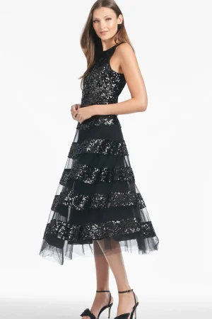 Shop Sachin & Babi Sequin Viti Skirt - Black