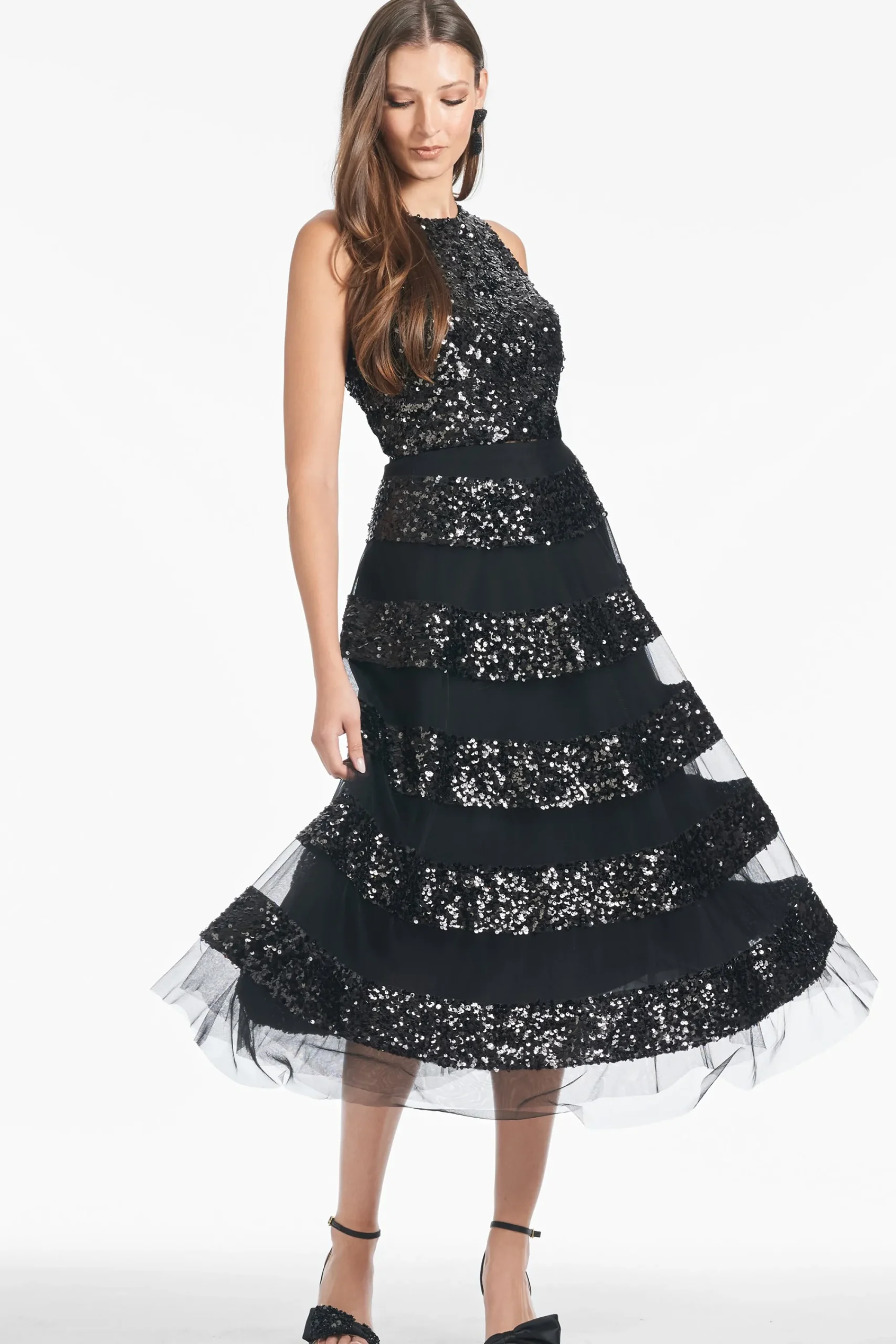 Shop Sachin & Babi Sequin Viti Skirt - Black