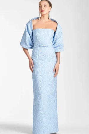 Discount Sachin & Babi The Hug Shawl - Ice Blue Jacquard Cloqué Iceblue